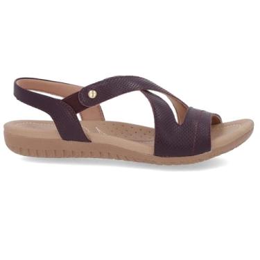 Imagem de Sandalia Usaflex Rasteira Ref R1804 Roxo 035