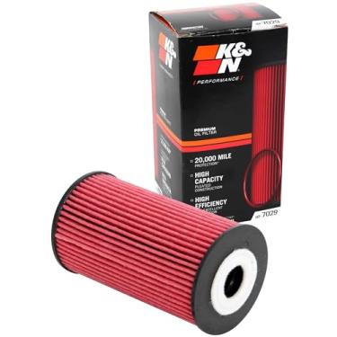 Imagem de K&N Filtro de óleo premium: Protege o seu motor: Compatível com modelos selecionados de veículos KIA/HYUNDAI (veja a descrição do produto para lista completa de veículos compatíveis), HP-7029