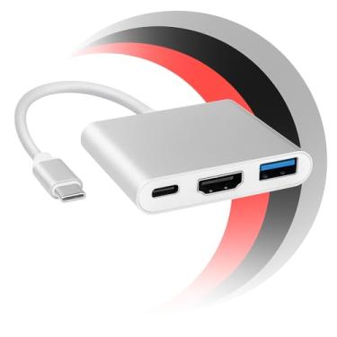 Imagem de Adaptador USB-C para HDMI 4K Hub USB 3.0 Carregamento rápido Compatibilidade com MacBook Thunderbolt 3 e DEX Android Premium Tipo-c Resolução 4k