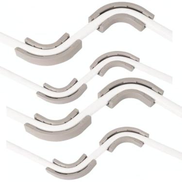 Imagem de ECORISM Conduíte de cotovelo de 90 graus OD de 1/10.2 cm para tubulação de osmose reversa, clipe de curva de fluxo de conexão rápida (pacote com 8)