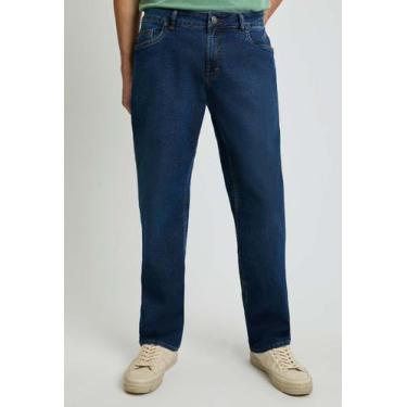 Imagem de Calça Docthos Relaxed Fit Jeans Médio, 164 jeans medio, 42