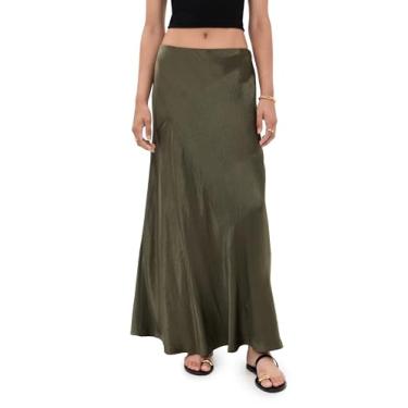 Imagem de Vince Saia feminina com painel BIAS, Herba, M