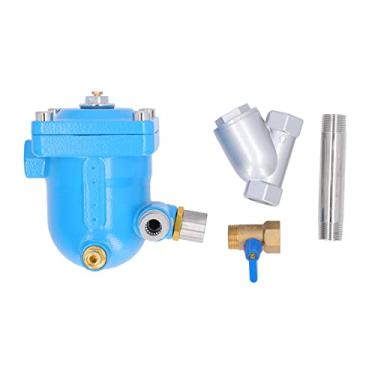 Imagem de DN15 Drenador Automático Pneumático Baixa Perda Aço Inoxidável Bola Flutuante Liga de Alumínio Shell Drenador de Água Válvula de Drenagem Automática Filtro Compressor de Ar (Tubo de instalação do filtro do dreno)