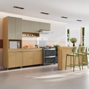 Imagem de Cozinha Completa Simone Mendes 5 Peças 9 Portas 3 Gavetas - Nesher Móv