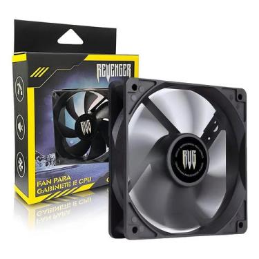 Imagem de Cooler Pc Fan Para Gabinete 120Mm Ventoinha 120Mm 12V Preto - Revenger