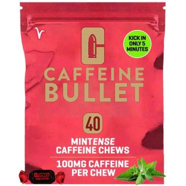 Imagem de Energy Chews Caffeine Bullet Mint 40 unidades de 100 mg por porção