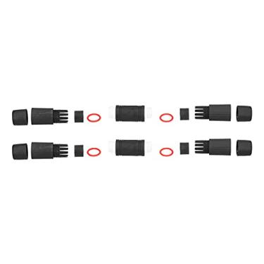 Imagem de Conector de rede, acoplador impermeável RJ45 à prova de poeira de 8 pinos para bricolage