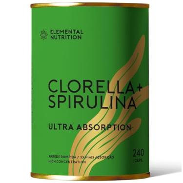 Imagem de Clorella & Spirulina Elemental Nutrition - 240 capsulas