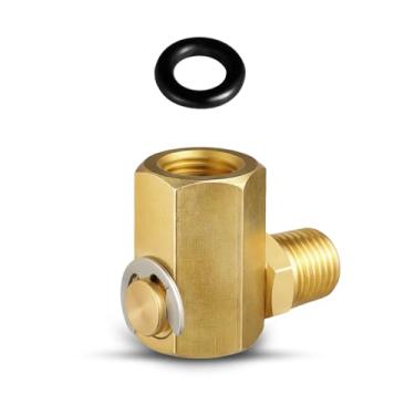 Imagem de 50310 Junta giratória para enrolador lateral, carretel de mangueira de ar, 1/10.2 cm FPT 1/10.2 cm MPT 90 graus encaixe giratório