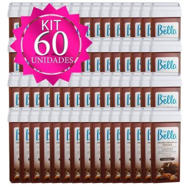 Imagem de Kit 60Un Cera Rollon Depil Bella Negra 100G Depilação