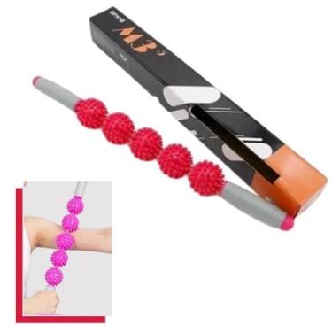Imagem de Bastão Com Espinhos Para Massagem Miofascial com 5 bolas Relaxamento A