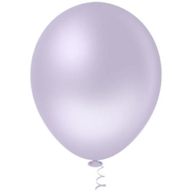 Imagem de Balao Liso 5 Lilas Candy C/50 Pic Pic