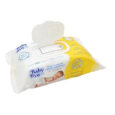 Imagem de Toalhas Umedecidas Baby Byn sem Perfume  Recém-Nascidos - 100 unidades