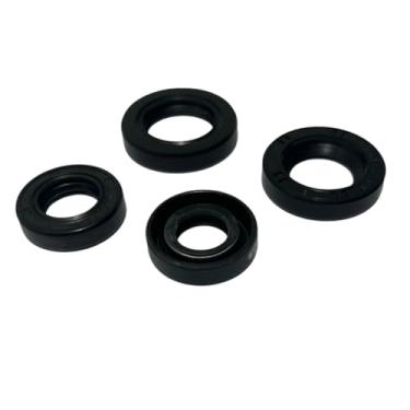 Imagem de isbridge Adequado para kit completo de vedação de óleo do motor CG110 CG125 JX110 JX125 Conjunto de 4 peças: Vedação do eixo de engrenagem, vedação de arranque, vedação da roda dentada dianteira