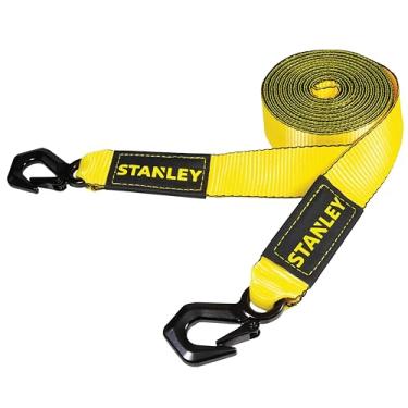 Imagem de Stanley Alça de reboque S1051 com gancho triplo (5 cm x 6 m) - resistência à ruptura de 4 kg/para veículos recreativos com deficiência