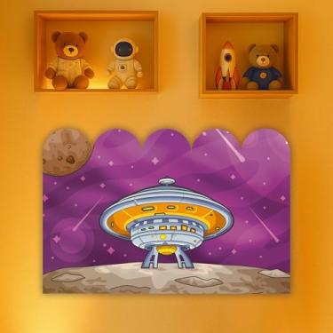 Imagem de Cabeceira de Cama Decorativa Infantil para Quarto de Meninos - Tema Astronauta (CabCerq-0080)