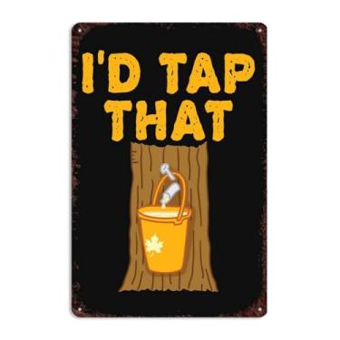 Imagem de INORVO Placa De Identificação Árvore Xarope Bordo Engraçada Com Torneira Que Sinaliza Decoração Parede Metal Vintage Pôster Arte Para Bar Escritório Cozinha Banheiro Caverna Masculina Pub Decorações