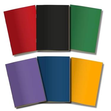 Imagem de Kit 6x Cadernetas Sem Pauta Capa Flex 40 Pág Pólen A5 Coloridas