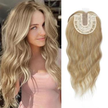 Imagem de Topper de cabelo UDU 20 Wavy Ombre Highlight Synthetic para mulheres
