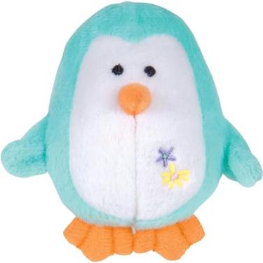 Imagem de Jeffers Pinguim de pelúcia colorido para cães pequenos, verde claro, 7 cm – brinquedo de pelúcia fofo, seguro e confortável para filhotes, diversão interativa, ideal para viagens e ideal para brincar