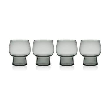 Imagem de Mikasa Phoebe Double Old Fashioned Beverage, conjunto com 4, fumê