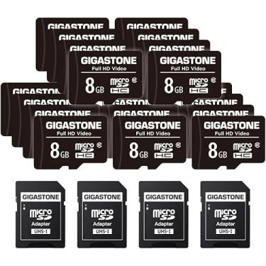 Imagem de GIGASTONE Cartão micro SD de 8 GB, pacote com 20, vídeo Full HD, drone de câmera de ação de câmera de vigilância, micro SDHC classe 10 de 85 MB/s