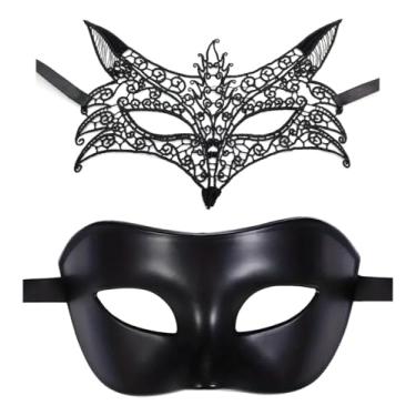 Imagem de Kit Mascara Casal Sexy 50 Tons + Mascara De Renda Raposa