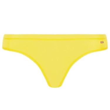 Imagem de Calcinha Fio Dental Cotton Lupo 40355-001 Clássica, Amarelo, G