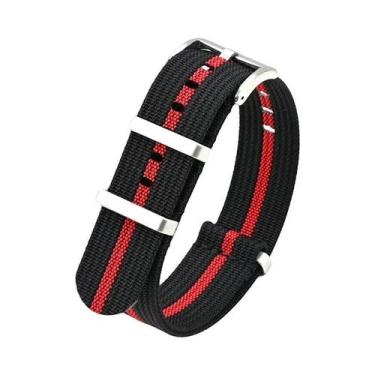 Imagem de Pulseira De Relógio Masculina Impermeável De Nylon 18mm 20mm 22mm 24mm