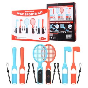 Imagem de Switch 2 Sports Accessories Bundle Compatible with Nintendo Switch 2 2025 for Switch Sports Games, 6 in 1 Family Sports Party Pack Accessories Kit (6 IN 1)