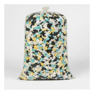Imagem de Flocos de Espuma 5kg Ideal para Enchimento de Puff,Almofadas,Travessei
