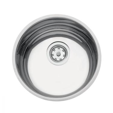 Imagem de Cuba Embutir Tramontina 30 Bl Aço Inox Polido com Válvula