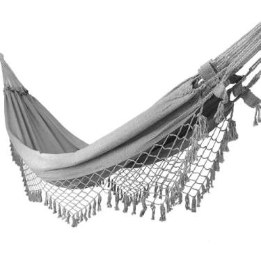 Imagem de REDE DE DESCANSO CASAL GRANDE LUXO PERNAMBUCANA(Cinza)