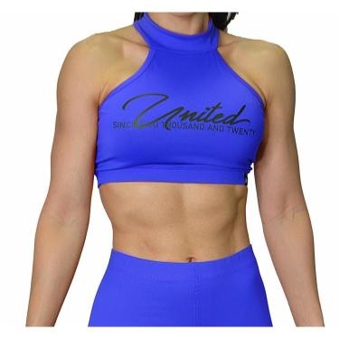 Imagem de Top Fitness Gola Alta United Assinatura  - Vermelho - P-Feminino
