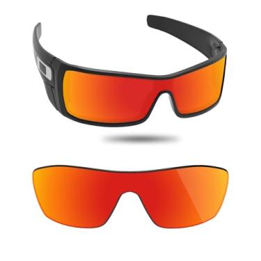 Imagem de Fiskr Lentes de reposição para óculos de sol Oakley Batwolf, Vermelho, Standard