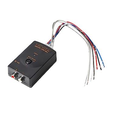 Imagem de NuIth Adaptador de fio conversor estéreo alto para baixo para rádio de carro, amplificador ajustável de 2 canais, interface de subwoofer, com cabo de saída de linha de carro RCA de ligar remotamente