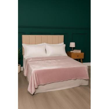Imagem de Cobertor Lumini Casal Microfibra Manta Toque De Seda Corttex, Rose