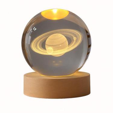 Imagem de Luminária de Mesa Led Bola de Cristal 3D Sortida DT8060 - Fu Xing