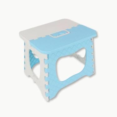 Imagem de Banqueta Infantil Dobrável 29x24cm com Alça – Plástico Resistente, Compacta e Portátil para Crianças | Ideal para Passeios, Fila, Praia e Parquinho - Memorável