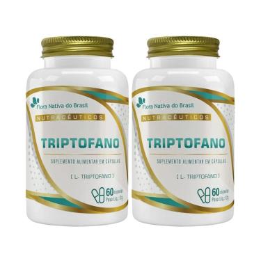 Imagem de Kit 2x Triptofano 860mg 60 Capsulas Flora Nativa do Brasil-Unissex