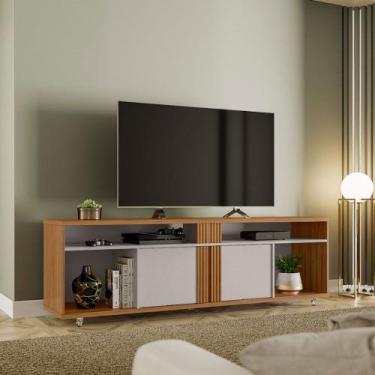 Imagem de Rack Bancada 180cm para Tv até 70 Polegadas NT1290 Notável, Freijó Tre