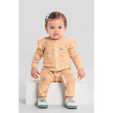 Imagem de Macacão bebê menina de passarinho Brandili Baby