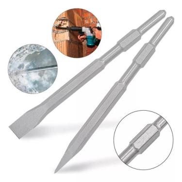 Imagem de Kit Ponteira E Talhadeira Sextavado 17 MM x 280 MM Comp. Makita Bosch.