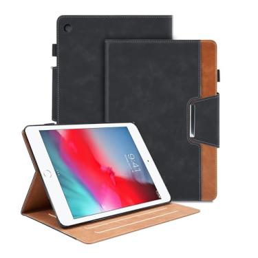Imagem de Capa para iPad Mini 5ª geração 2019 7,9 polegadas, para iPad Mini 4/3/2/1, capa com suporte de visualização em vários ângulos com bolso, capa para tablet inteligente de couro sintético com fecho