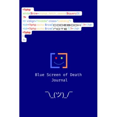 Imagem de Blue screen of death, Notebook, Codebook & Planner Book Journal (9.6 x 11 inches, 108 Pages, dotted lines paper): for windows users, software ... administrators, computer science and more