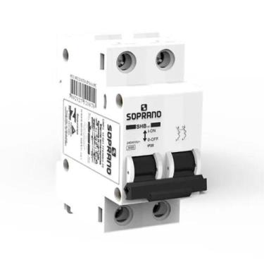 Imagem de Disjuntor Bipolar Soprano SHB2 GII C0 63A
