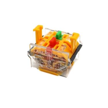 Imagem de LA38-11Y/2 LA38-20Y/3 22 mm Seletor de botão interruptor de chave de bloqueio rotativo 2 3 posições 1NO1NC 2NO com 2 teclas interruptor de botão de travamento (1NO1NC)