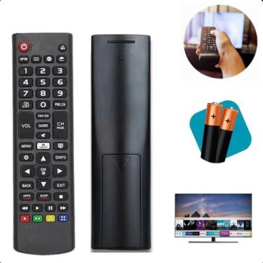 Imagem de Controle Remoto Universal TV  2 Peças com Pilhas AAA, Para TV Smart - 