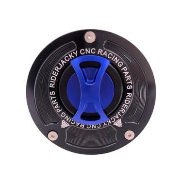 Imagem de Riderjacky Compatível com tampa de tanque de combustível sem chave de liberação rápida Honda CBR500R CBR 500R 2016-2023| CB1000R Neo Sports Cafe 2018-2023 | CB 1100 CB1100 2017-23 | Macaco 125 2018