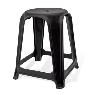 Imagem de Banquinho De Plástico Reforçado Cozinha Area De Lazer